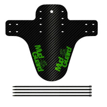 (Green) Mountain Bike Color Fender Thicken 1.2mm High Strength Portable Fender Bicycle Decorative Accessories