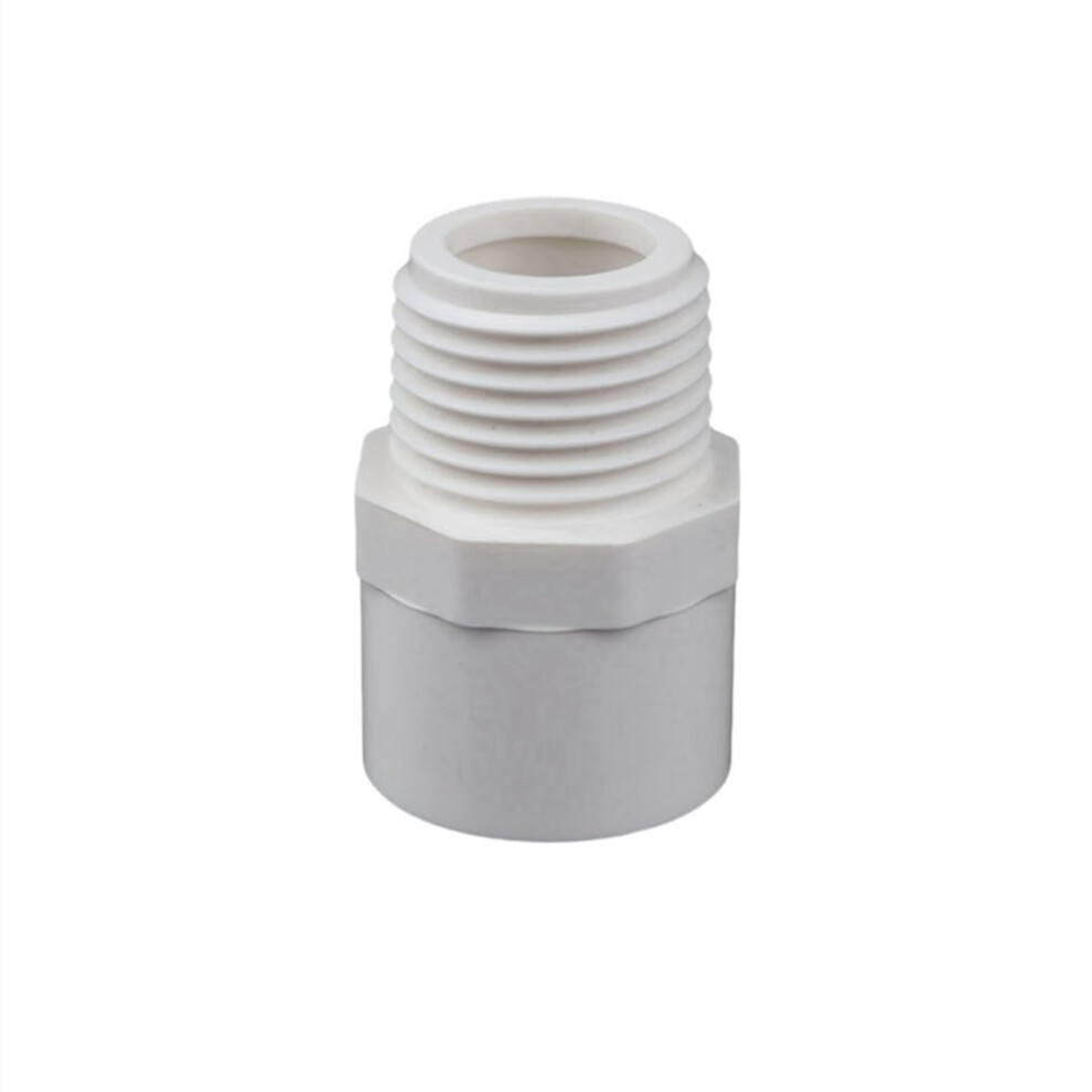 5Pcs 1 Inch 32Mm Pvc Pipe Connector Male Thread Straight Fittings For Garden Irrigation LeakâResistant Durable Design 9330225374435