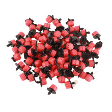 100 Pack Adjustable Drip Irrigation Emitters for 1/4 inch Tubing, Garden Micro Drippers for Potted Plants