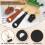 4 Pcs Adjustable Hat Clips for Travel, PU Leather Baseball Cap Holder for Backpack, Secure Hat Attachment 3