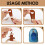 4 Pcs Adjustable Hat Clips for Travel, PU Leather Baseball Cap Holder for Backpack, Secure Hat Attachment 4