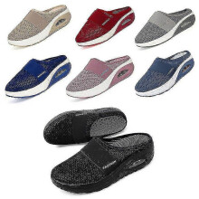 (EU38, pink) Air Cushion Slip-on Walking Shoes Orthopedic Diabetic Non Slip Walking Shoe