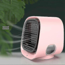 (pink) Air Cooler Fan Usb Portable Office Home Water-cooled Air Conditioner Fan