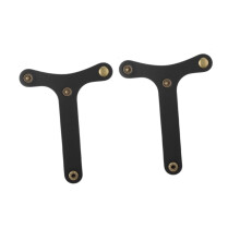 2X PU Leather Luggage Strap and Bag Bungee for Suitcase Handbag, Secure Attachment, Quick Release