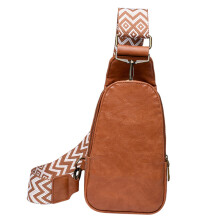 PU Leather Fanny Pack Crossbody Belt Bag for Women with Adjustable Strap and Secure Zipper