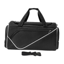 Waterproof Gym Duffle Bag with Wet Dry Separation, Large Capacity Wear Resistant Nylon Travel Sports Bag Black