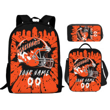 School Backpack Set 17 inch Custom Kids Backpack with Lunch Box Pencil Case WaterResistant Durable Design