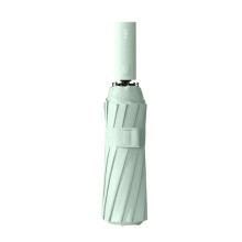 Automatic Folding 24 Bone Umbrella Windproof UV Protection for Men and Women Large Canopy Green