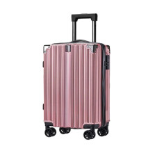 20 Inch Pink Carry On Luggage Hard Shell Suitcase with Silent Spinner Wheels and TSA Lock