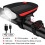 (red Light) Bicycle Front Light with Bike Horn USB Rechargeable Lantern Tw 1