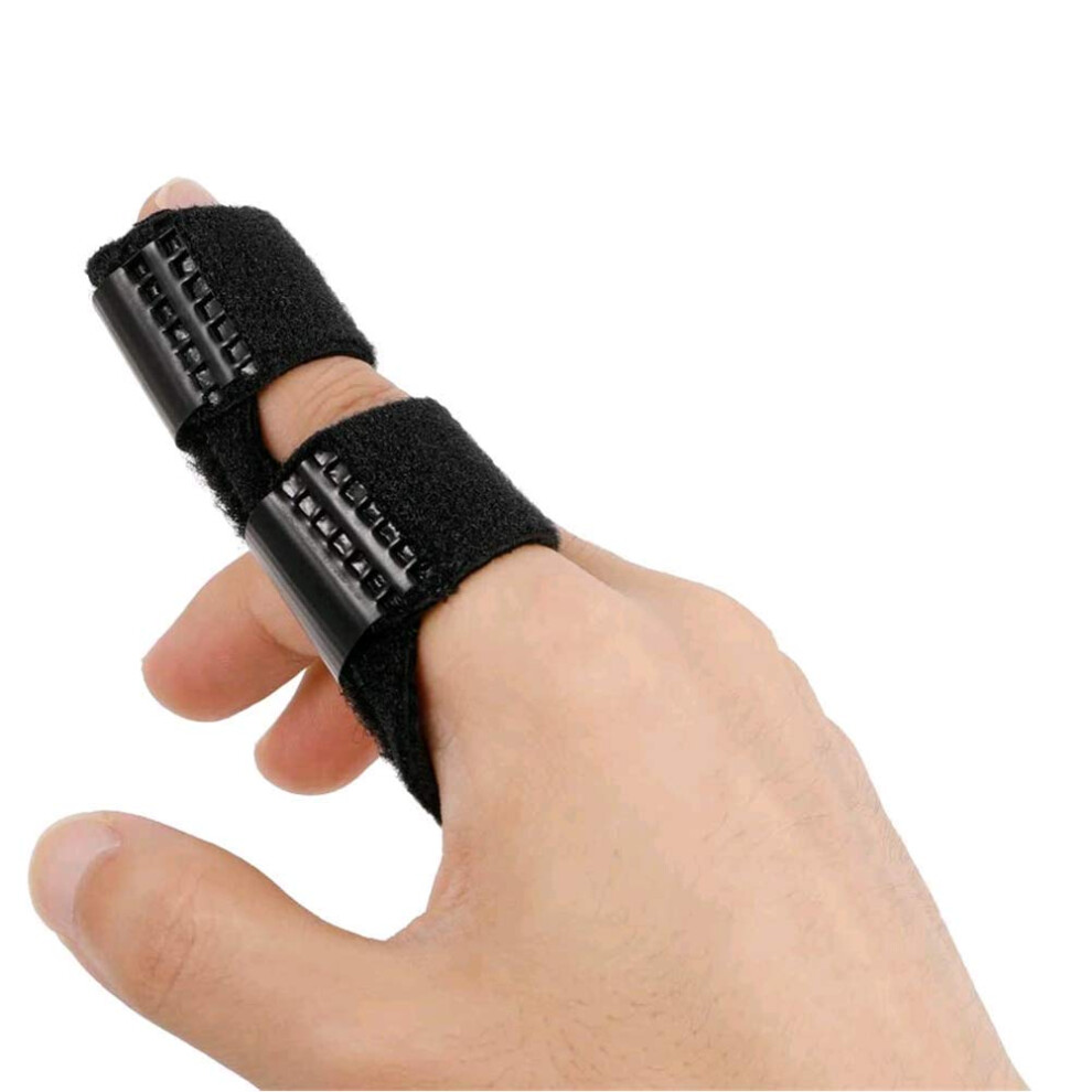 Black 2 Pack Trigger Finger Splints For Pain Relief, Finger Immobilization Support Brace For Arthritis