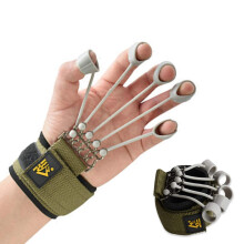 Hand Grip Strengthener Finger Exerciser 20LB Fixed Resistance for Finger Rehabilitation and Flexion Training Brown