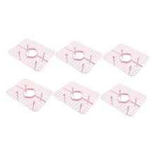 Strawberry Plant Support Stand 6 Pack for Upright Growth and Clean Fruit Protection Pink Durable Plastic