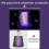 (Grey USB Power) Electronic Mosquito Killer Lamp Portable Radiationless Usb Rechargeable JSTR 5