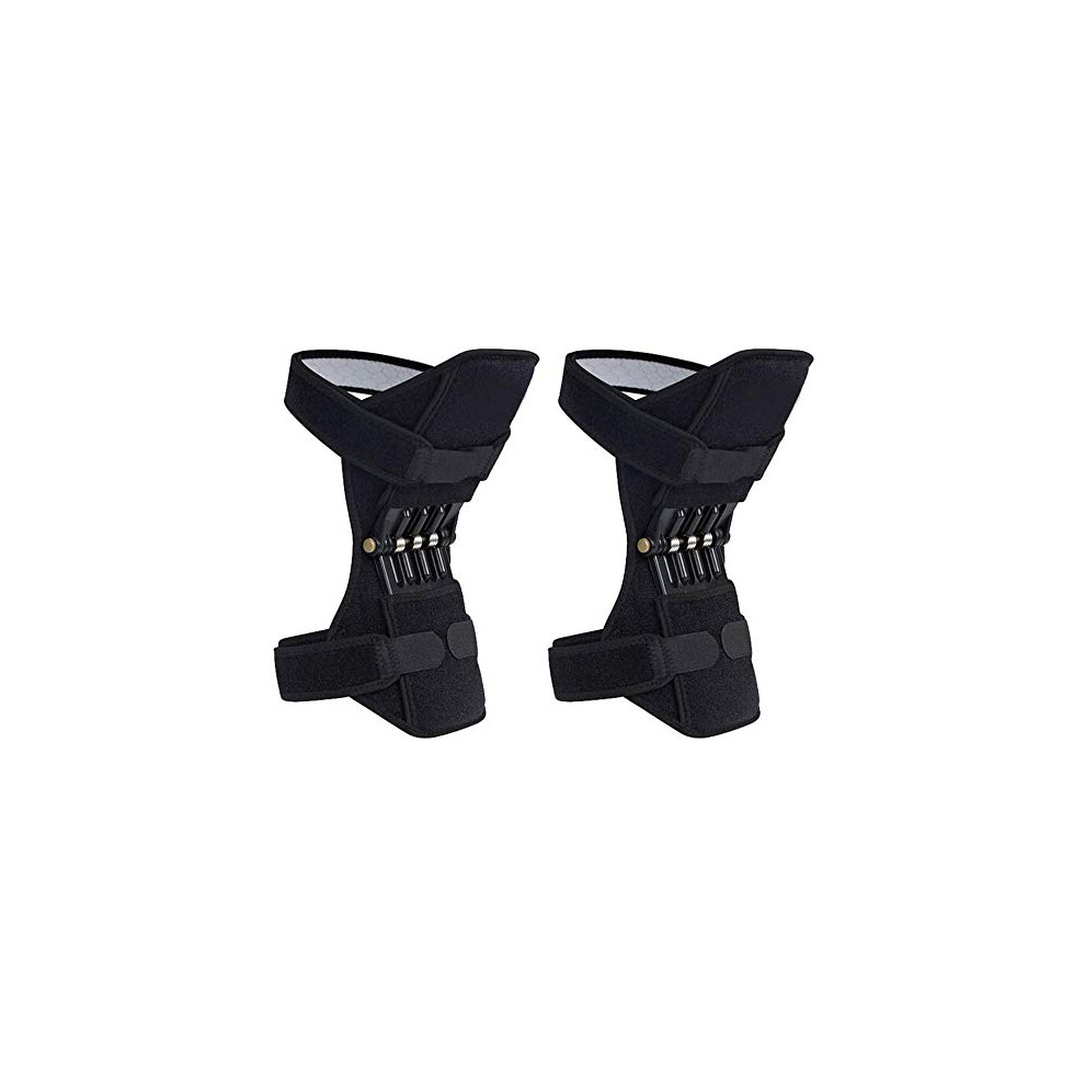 Adjustable Power Knee Support Brace with 4 Springs, Breathable NonâSlip Pads for Pain Relief and Workout