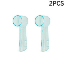(Green) 2pcs Round Electric Toothbrush Head Protective Cover Tooth Brush Heads Lids