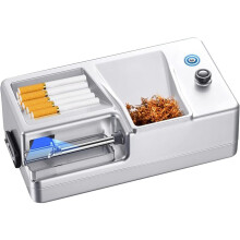 Rechargeable Electric Cigarette Rolling Machine with Automatic Induction Filling, 6.5/8MM Silver Injector