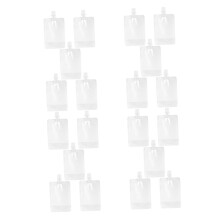 20pcs Reusable Liquid Pouches with Screw Cap, Transparent Drink Bags for Hot and Cold Juices Tea Milk