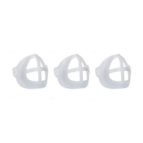 Face Mask Bracket 3 Pack Reusable 3D Support Frame for Adults AntiCollapse Makeup Protection Spacer