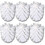 (6pcs, White) 6pcs Toilet Replacement Brush Head White Replacement Brushes Diameter 8cm 1