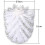 (5pcs, White) 6pcs Toilet Replacement Brush Head White Replacement Brushes Diameter 8cm 2