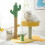 Multifunctional Cat Tree with Durable Scratching Post and Comfortable Curved Perch, SpaceSaving Cat Tower 3