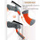 Window Cleaning Kit with Extendable Bendable Pole, 2 in 1 Squeegee and Washer for  Windows 200in 3