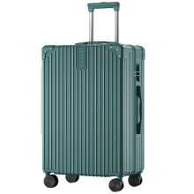 DLBJZQXC 20 Inch Green Hard Shell Spinner Suitcase with TSA Lock, 360 Wheels, Space Separation Interior