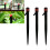 100pcs Drip Emitters 360-Degree Adjustable Red 13cm 4