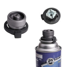 Butane Gas Adapter Fuel Versatility Converter for Camping Stove, Durable Alloy Connector for Lindal Valve