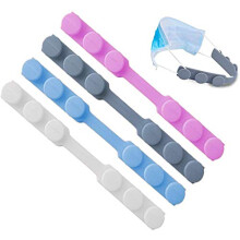 4pcs Adjustable Silicone Mask Strap Extender Ear Saver for Face Mask, Soft Flexible Comfort Hook for Kids and Adults