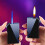 Dual Flame Torch Lighter, Refillable Windproof Butane Jet and Soft Flame Lighter for Camping, Black 3