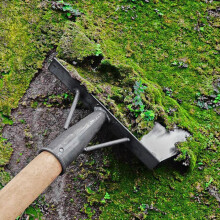 Garden Weeding Shovel 30cm Stainless Steel Weed Cleaning Tool for Moss Removal and Soil Care