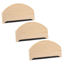 Reusable Lint Remover Brush Set 3pcs Wooden Fabric Shaver for Clothes Pet Hair and Fuzz Removal