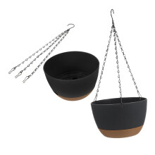 2pcs Self Watering Hanging Planter Set, Durable Plastic Flower Pots for Indoor Outdoor Use