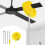 Ceiling Fan Duster with Extendable Aluminum Pole, Soft Washable Microfiber Head for  Ceilings 1