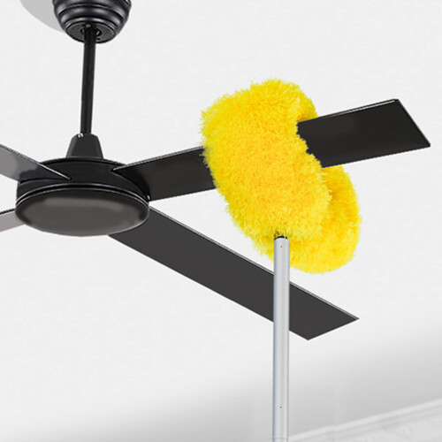 Ceiling Fan Duster with Extendable Aluminum Pole, Soft Washable Microfiber Head for  Ceilings 1