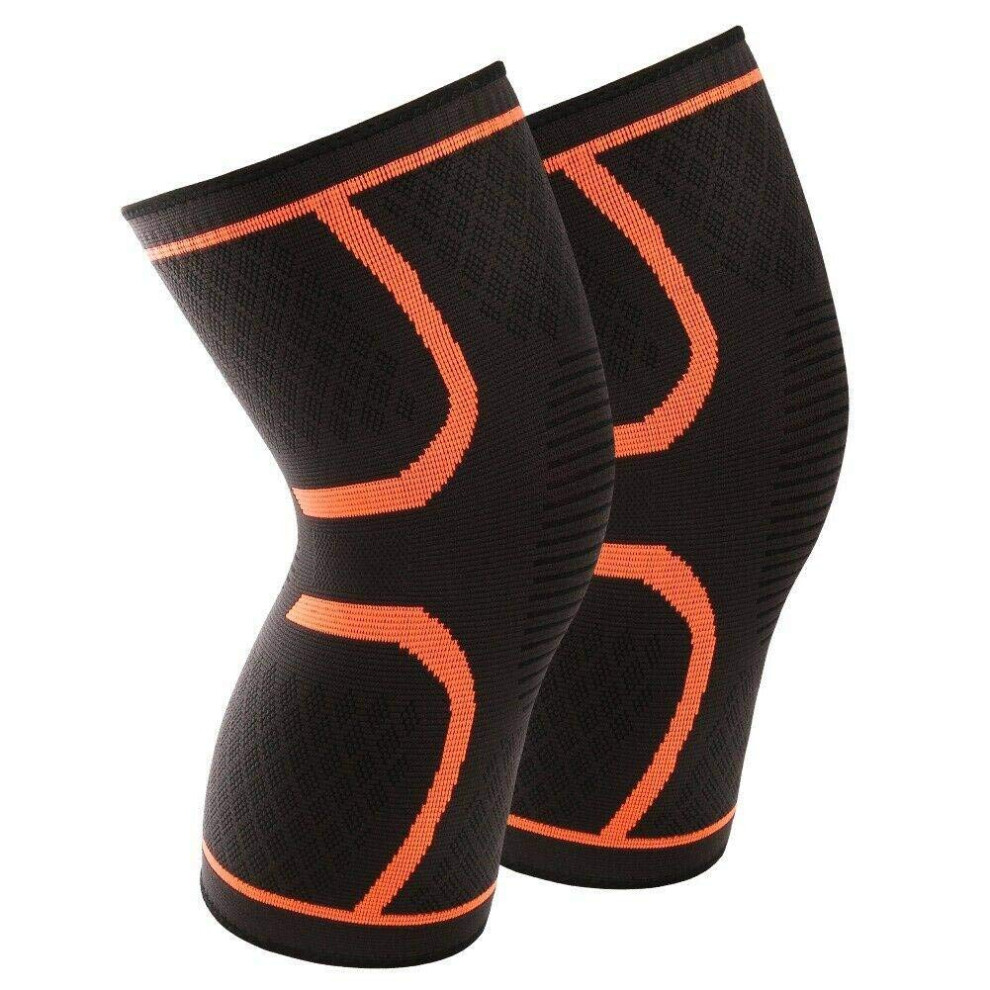 2Pcs AntiSlip Knee Brace with Breathable Compression Support for Running Basketball and Gym
