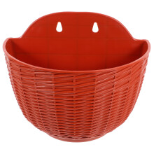 Resin Wall Hanging Planter Large SemiCircular Outdoor Flower Pot Waterproof SpaceSaving Design