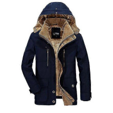 (4XL, dark blue) Winter Jacket Men Size - Camel