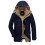 (4XL, dark blue) Winter Jacket Men Size - Camel 1