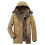 (XXXL, khaki) Winter Jacket Men Size - Camel 1