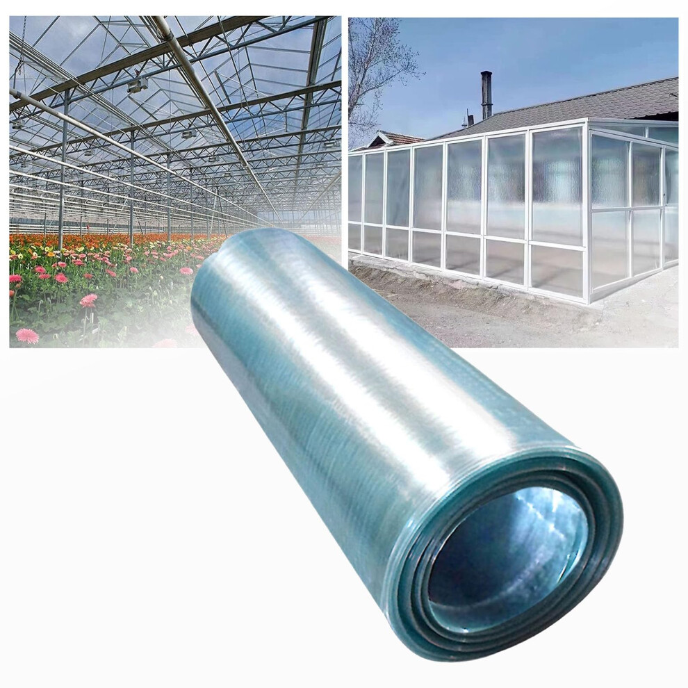 Clear Polycarbonate Roofing Sheets 3.3X32.8ft Uv Resistant Light Transmission Greenhouse Roof Panels 9330225376200