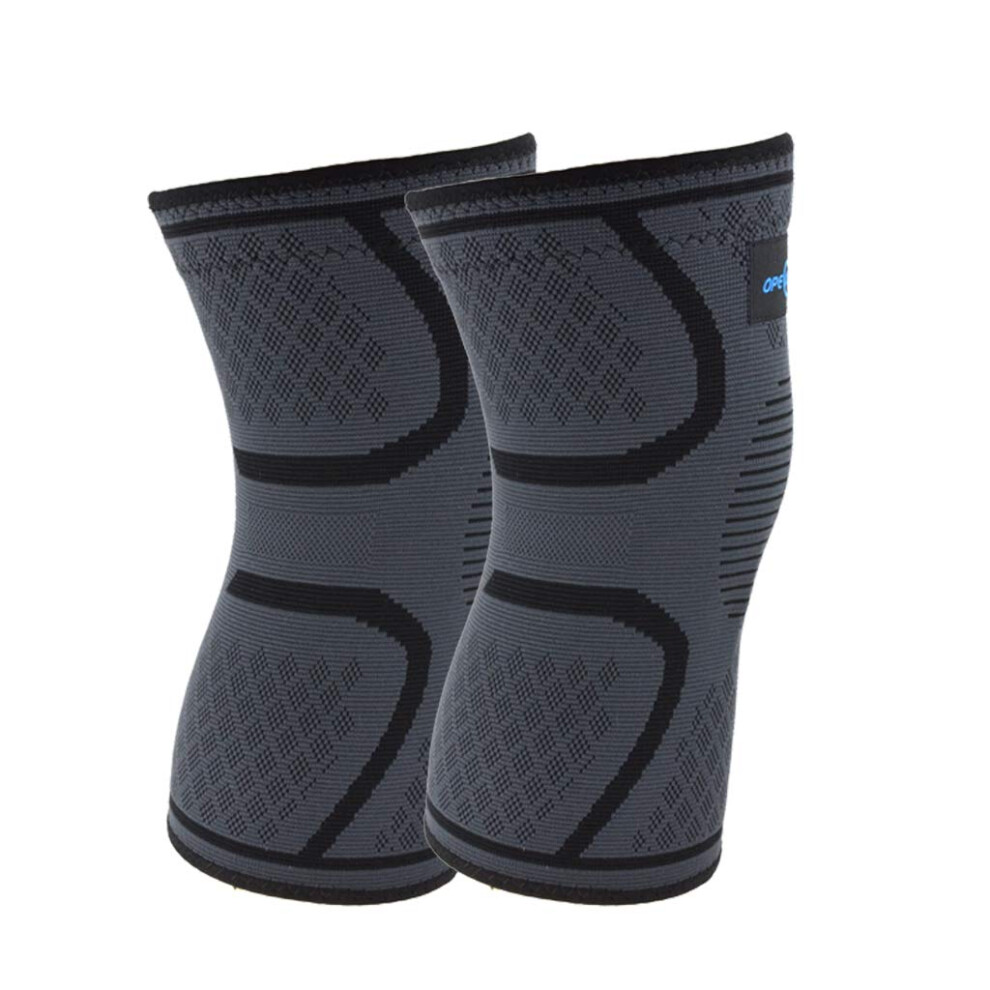 2 Pack Knee Compression Sleeve and Brace for Arthritis Pain Relief, ACL and Meniscus Recovery, Breathable Support, Large