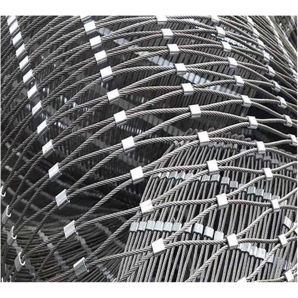 304 Stainless Steel Rope Net 1.2X30m Heavyduty Flexible Mesh For Zoo Fence, Balcony, Garden Or Farm Enclosure 9351714524124