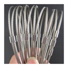 304 Stainless Steel Wire Mesh Fence, Flexible Cable Netting for Balustrade, Durable Fall Protection 0.6x20m