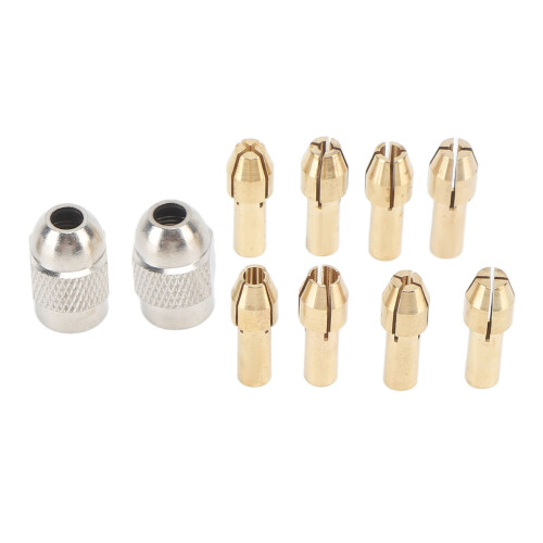 Drill Chuck Collet Set Brass 10PCS Keyless Electric Fast Change Adapter 2