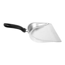 Stainless Steel Dustpan Ergonomic Comfortable Grip Heavy Duty Metal Collector for Home Office Cleaning