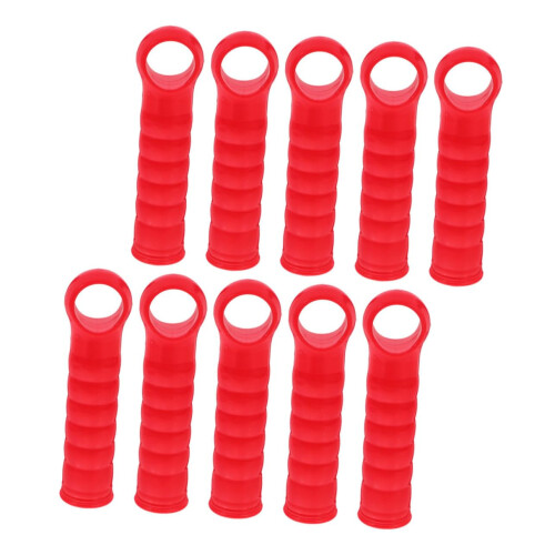 10pcs Mop Handle End Cap with Secure Hook for Broom Handle Replacement Indoor Outdoor Use