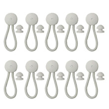 (White) Anti Slip Safety Bungee Shock Cord & Stayput Fastener For Boats Automotives-